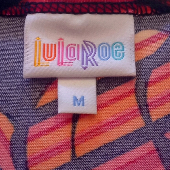 LulaRoe Rose Striped Floral Irma Printed Top - Picture 12 of 12